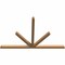 Ekena Millwork Saratoga Timber Gable Bracket, Western Red Cedar, 96"W x 60"H x 3 1/2"D x 3 1/2"F, 15/12 Pitch GBW096X60X0404SAR00SWR - alternate 5